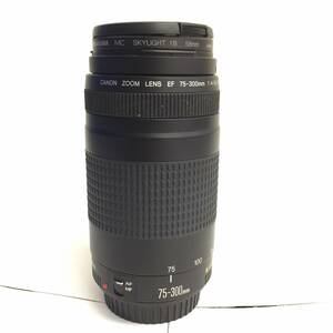 『レンズ』Canon：キヤノン『ULTRASONIC：ウルトラソニック：ZOOM LENS EF 75-300mm 1:4-5.6 Ⅱ』動作未確認・ジャンク扱い レトロ 年代物 