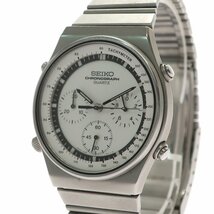 1円スタート 稼動品 SEIKO セイコー SPEEDMASTER スピードマスター 7A28-7010 クロノグラフ クォーツ QZ シルバー文字盤 メンズ 腕時計_画像2