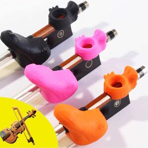 【新品SALE】バイオリン・ビオラの弓の持ち方矯正器具 天然素材