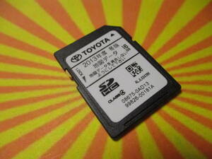 ▽F547 トヨタ 純正 ナビ NSZT-W62G1 用 地図データ SDカード 2013年 冬版 08675-0AD13 99826-00181A 動作確認済み 全国一律送料370円～