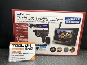 014〇未使用品・即決価格〇朝日電器株式会社 elpa ワイレスカメラ+モニターセット CMS 7110