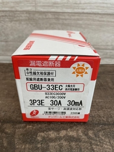 009▼未使用品・即決価格▼テンパール 漏電遮断器 3P3E 30A 30mA GBU-33EC