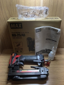 020♪未使用品・即決価格♪MAX　マックス 高圧エアタッカ　エアネイラ HA-25/4J　開封・保管品