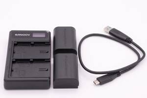 Canon LP-E6N 互換 バッテリ 2本 / 充電器 / USBケーブル