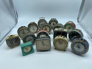 【ジャンク品】▼SEIKO/セイコーSEIKO CORONA 置き時計おまとめ 目覚まし時計 ゼンマイ アンティーク▼管理番号1