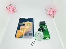 A2スタバ IDカードホルダー IDカードケース ネックストラップ付 Starbucks_画像1