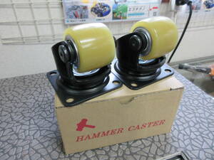  new goods 2 piece set *540S-BAU50 free caster plate type ( stopper less ) Hammer caster 