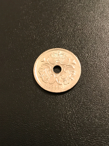 デンマーク 1 クローネ 1999年 1枚 ★ 北欧 通貨 コイン ハート