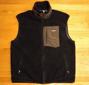 patagonia パタゴニア レトロX フリースベスト　メンズ　Lｻｲｽﾞ中古　RETRO-X　VEST　ブラック