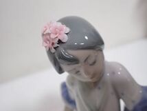 豊JF351/6J●LLADRO リヤドロ リトルダンサー ファニータ フィギュリン 陶器 人形 美品●_画像4