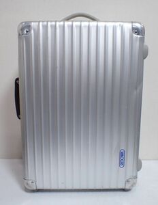 豊F521/14J◆RIMOWA リモワ アルミ スーツケース ドイツ製 高さ54㎝ 幅38.3㎝ マチ19㎝ 中古品◆