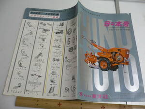 東洋社　日の本号　トラクター　パンフレット　発動機　　1960年代