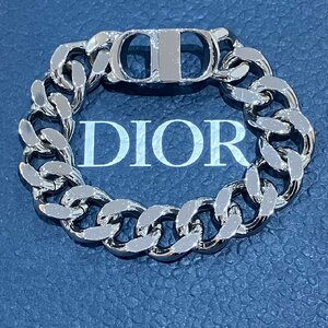 Christian Dior ディオール CD チェーン ICONブレスレット シルバーカラー Sサイズ アクセサリー