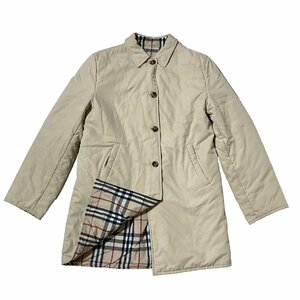 BURBERRY バーバリー リバーシブル パディングコート ノバチェック ポリエステル ベージュ系 レディース