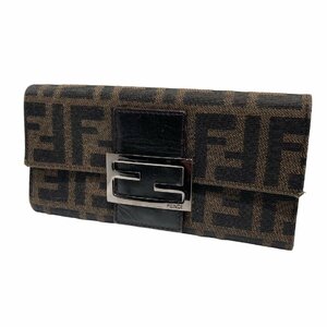 FENDI フェンディ ズッカ柄 長財布 ブラウン系 ヴィンテージ