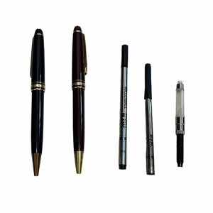 MONTBLANC モンブラン マイスターシュテュック ボールペン ２本セット 筆記確認済 黒&エンジ