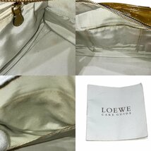 LOEWE ロエベ パテントレザー エナメル アマソナ パドロック 南京錠 付き_画像9