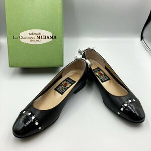 Les Chaussures MIHAMA レザー タッセル ヒール パンプス ブラック