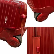 ★着払い RIMOWA リモワ スーツケース サルサ SALSA 大容量 赤 ポリカーボネート 軽量_画像9