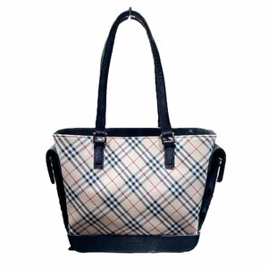 BURBERRY バーバリー ノバチェック ミニ トートバッグ レザー キャンバス トートバッグ