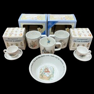 ★Wedgwood ウェッジウッド ピーターラビット マグカップ デミタスカップ サラダボウル皿 食器 6点セット