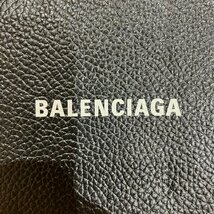 BALENCIAGA バレンシアガ 型番594290 ロゴ ラウンドジップ ラウンドファスナー 長財布 ブラック_画像10
