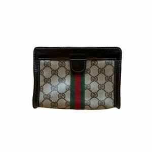 GUCCI グッチ GG柄 シェリー ライン ポーチ パフューム ベージュ系