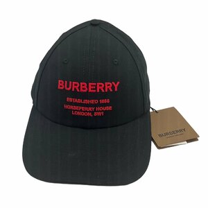 BURBERRY バーバリー ホースフェリーモチーフ ベースボールキャップ ブラック 8043040