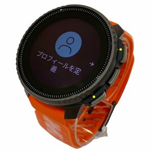 美品 SUUNTO×MAMMUT スントバーティカル×マムート スマートウォッチ オレンジ系 ラバー