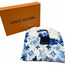1円 新品 LOUIS VUITTON ルイヴィトン 1SS ウォーターカラー モノグラム 半袖 ポロシャツ 1A8QXI L メンズ_画像1