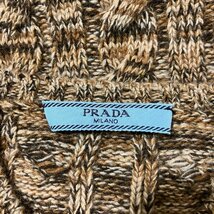 PRADA プラダ ニット カーディガン 長袖 ブラウン系 ウール×カシミヤ レディース サイズ38_画像6