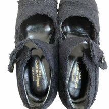 COMME des GARCONS コムデギャルソン レディース レースシューズ フラット ブラック サイズ22.5_画像5