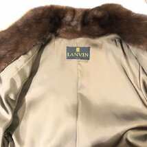 ランバン ミンク AMERICAN FUR AWARDS 5星 ブラウン系 ハーフコート ネーム入り 毛皮_画像5