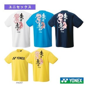 [16724Y(557)L]YONEX( Yonex ) T-shirt size L flash yellow new goods unused tag attaching badminton 2024 accepting an order . limitation . main T-shirt 