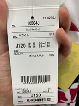 【10504J（011）J120】YONEX(ヨネックス) ジュニアゲームシャツ ホワイト　サイズ J120 新品未使用タグ付 バドミントン テニス 2023モデル _画像4