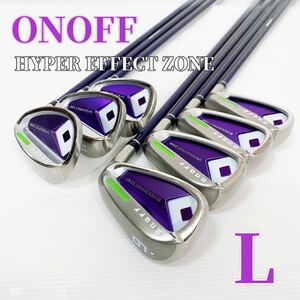 【使用2回】ONOFF オノフ HYPER EFFECT ZONE 7本 レディース アイアンセット