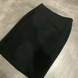 G ▼ 都会のカジュアルウェア '履き心地抜群' HUGO HUGO BOSS ヒューゴボス ストレッチ ひざ丈 タイトスカート size:38 ボトムス BLK