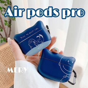 大人気 Airpods pro エアポッズプロ ケース カバー キャラクター ブルー