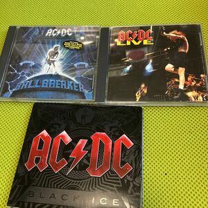 AC/DC ／ ライヴ、BLACK ICE(デジパック仕様)、BALLBRAKER 3CD