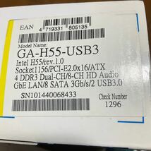 GIGABYTE GA-H55-USB3 マザーボード Intel Core i5 660 メモリ16GB セット 動作品_画像7