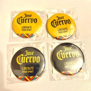クエルボ 缶バッジ 4つセット 缶バッチ バッチ バッジ JOSE CUERVO jose cuervo ホセクエルボ テキーラ
