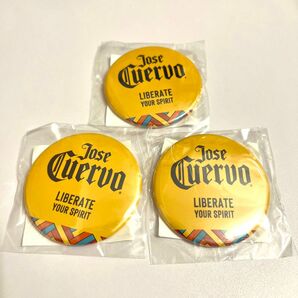 クエルボ　缶バッジ　3つセット　 缶バッチ　バッチ　バッジ　JOSE CUERVO jose cuervo ホセクエルボ　テキーラ