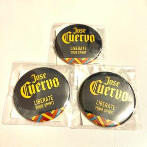 クエルボ　缶バッジ　3つセット　 缶バッチ　バッチ　バッジ　JOSE CUERVO jose cuervo ホセクエルボ　テキーラ