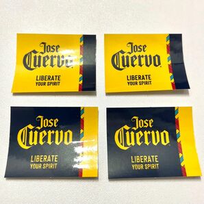 クエルボ　ステッカー　4枚セット　JOSE CUERVO jose cuervo ホセクエルボ　テキーラ　シール