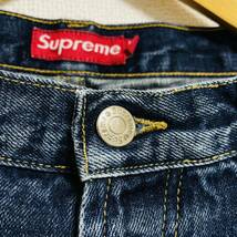 激レア Supreme Denim Pant Blue W34 1990年代 90s デニム パンツ ジーンズ ボックスロゴ 初期 OLD Vintage_画像3