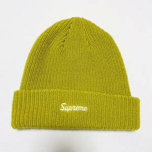 ほぼ新品 Supreme Loose Gauge Beanie Sulfur Free 20aw 2020年 サルファー ルーズ ゲージ ビーニー ニット帽 キャップ スクリプトロゴ