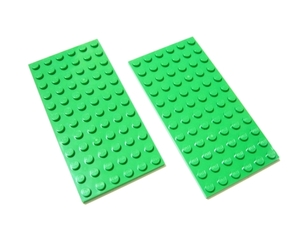 凸レゴ凸　%3028　6x12プレート（薄緑）　2個
