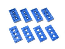 凸レゴ凸　%3709　2x4穴開きプレート（青）　8個　◆テクニック関連_画像2
