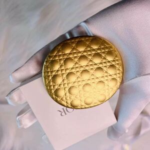 送料無料 新品Christian Dior ディオール カナージュ ミラー 手鏡 コンパクトミラー ゴールド　正規 ノベルティー