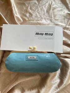 入手困難 送料無料 未使用 miumiu ミュウミュウ ミニ ポーチ☆非売品☆ノベルティ♪ ノベルティー　ペンケース バッグ